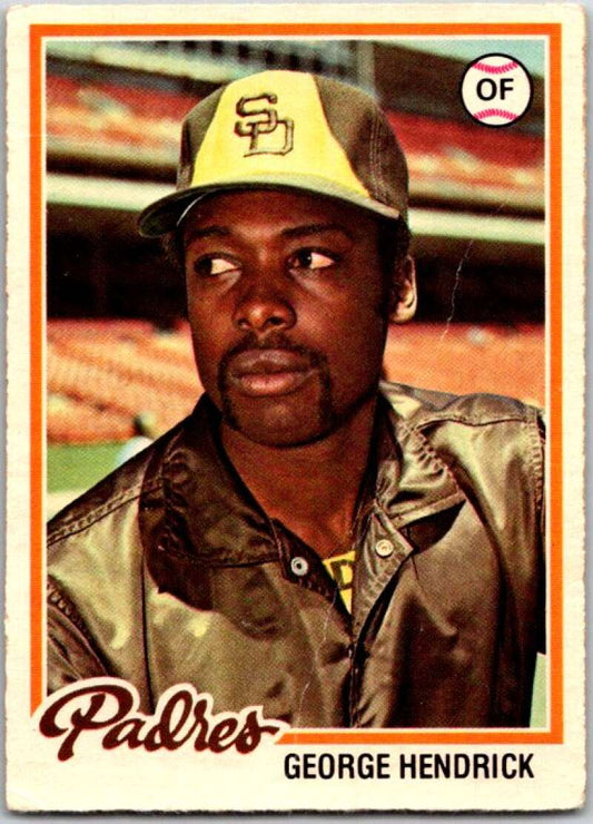 1978 O-Pee-Chee MLB #178 George Hendrick  San Diego Padres  V48805