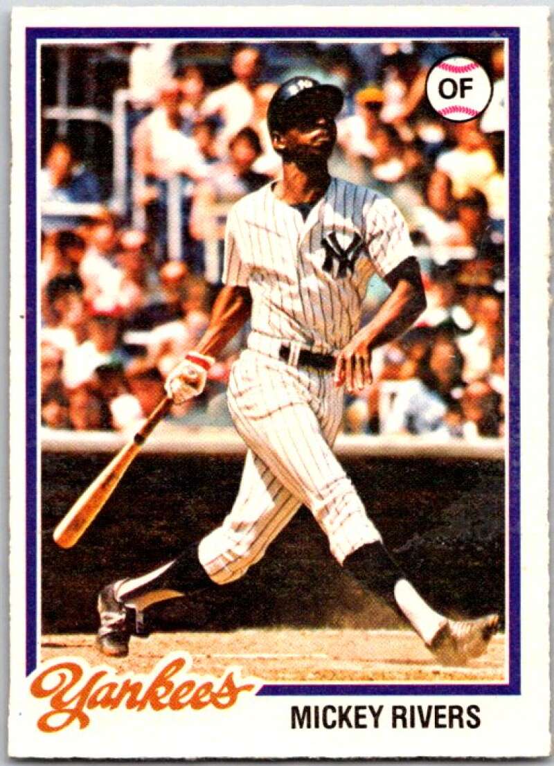 1978 O-Pee-Chee MLB #182 Mickey Rivers New York Yankees V48809