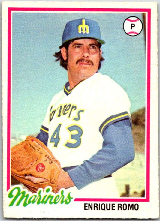 1978 O-Pee-Chee MLB #186 Enrique Romo  Seattle Mariners  V48817