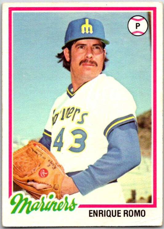 1978 O-Pee-Chee MLB #186 Enrique Romo  Seattle Mariners  V48818
