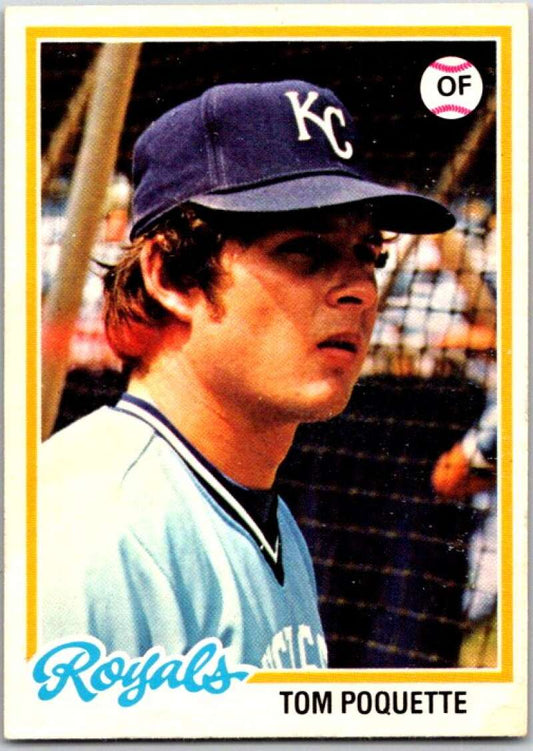 1978 O-Pee-Chee MLB #197 Tom Poquette  Kansas City Royals  V48838