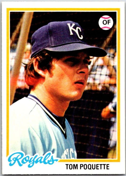 1978 O-Pee-Chee MLB #197 Tom Poquette  Kansas City Royals  V48839