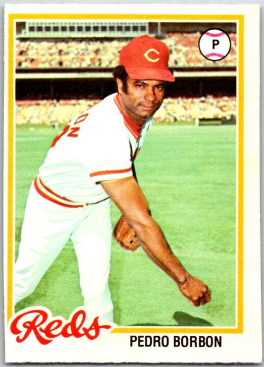 1978 O-Pee-Chee MLB #199 Pedro Borbon  Cincinnati Reds  V48844