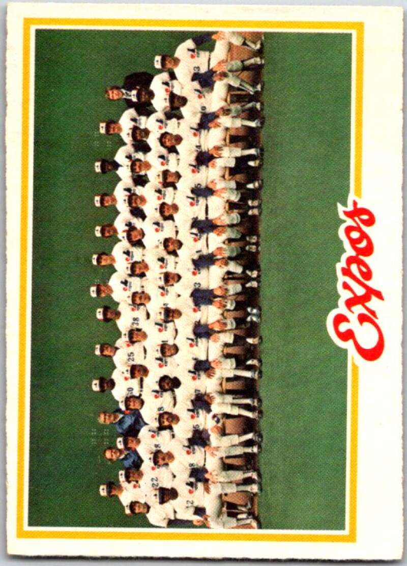 1978 O-Pee-Chee MLB #207 Expos Team DP Montreal Expos V48853
