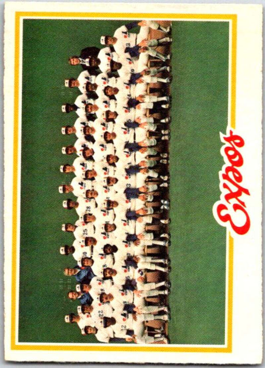 1978 O-Pee-Chee MLB #207 Expos Team DP  Montreal Expos  V48853