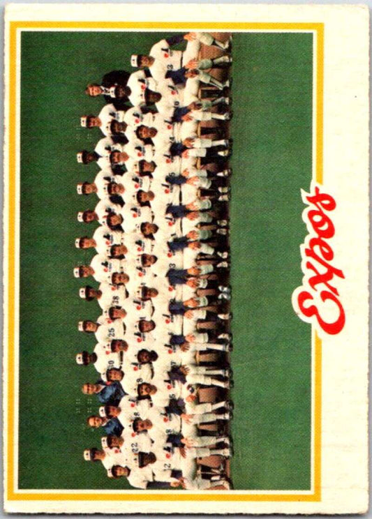 1978 O-Pee-Chee MLB #207 Expos Team DP  Montreal Expos  V48854