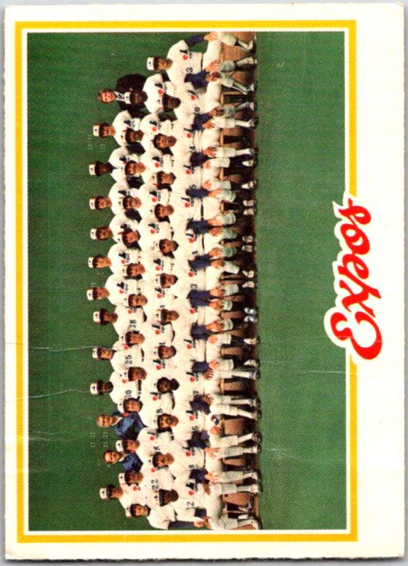 1978 O-Pee-Chee MLB #207 Expos Team DP Montreal Expos V48855