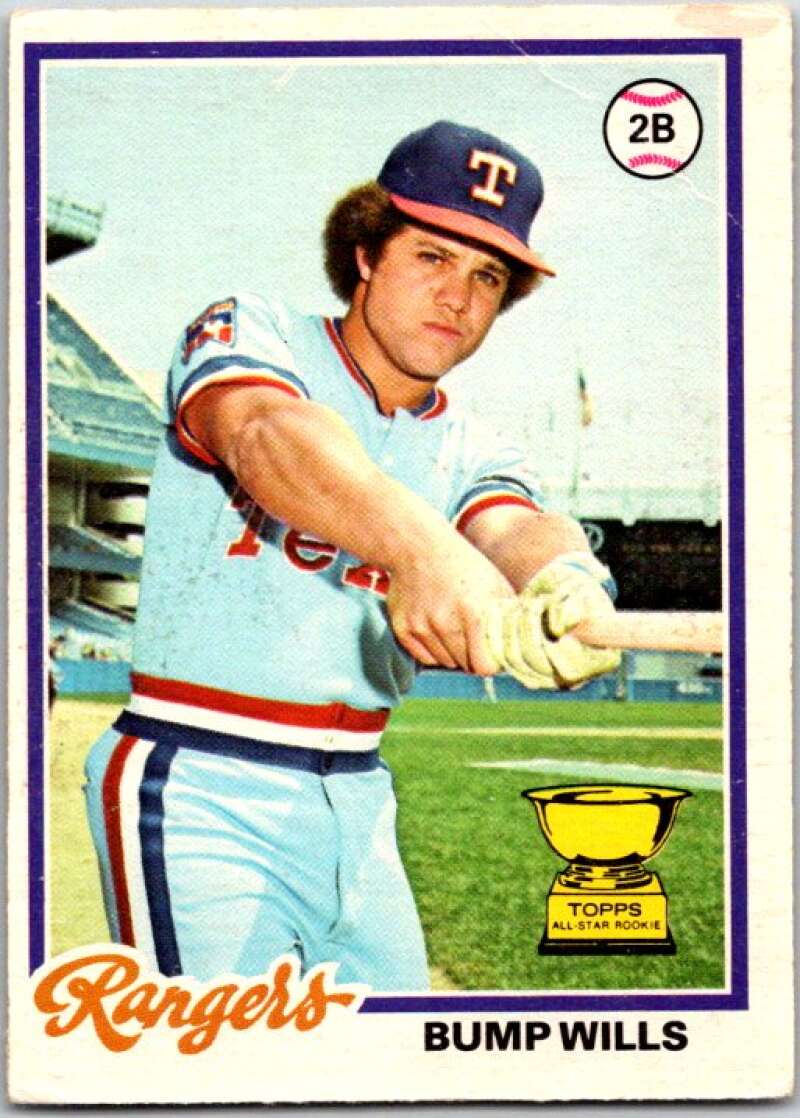 1978 O-Pee-Chee MLB #208 Bump Wills Texas Rangers V48858