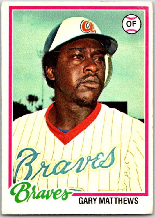 1978 O-Pee-Chee MLB #209 Gary Matthews  Atlanta Braves  V48859