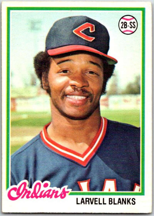 1978 O-Pee-Chee MLB #213 Larvell Blanks  Cleveland Indians  V48864