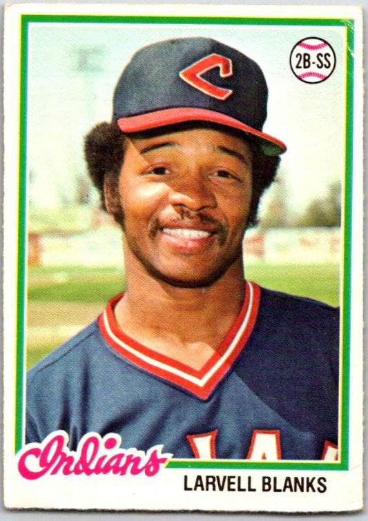 1978 O-Pee-Chee MLB #213 Larvell Blanks  Cleveland Indians  V48865