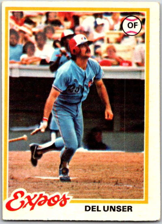 1978 O-Pee-Chee MLB #216 Del Unser  Montreal Expos  V48868