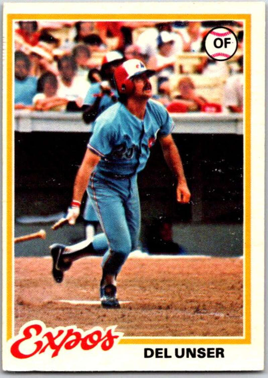 1978 O-Pee-Chee MLB #216 Del Unser  Montreal Expos  V48869
