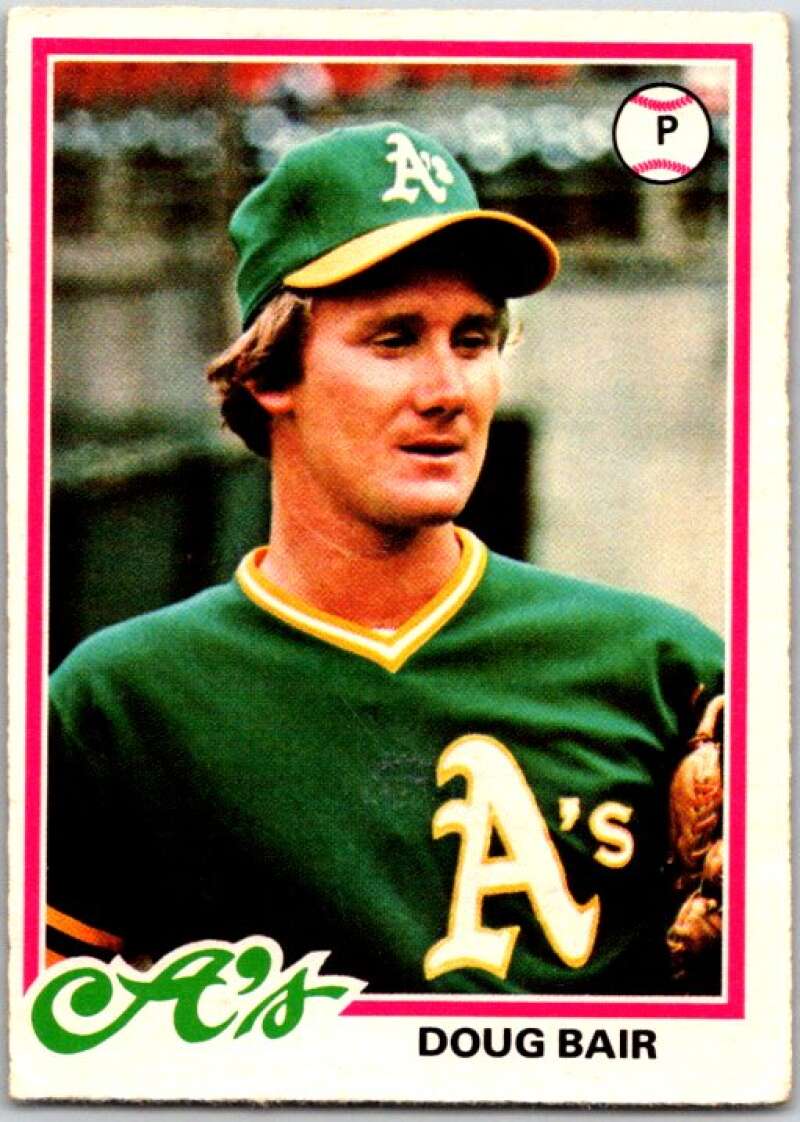 1978 O-Pee-Chee MLB #229 Doug Bair Oakland Athletics V48889