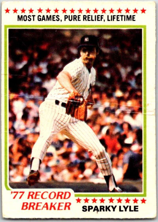 1978 O-Pee-Chee MLB #237 Sparky Lyle RB  New York Yankees  V48902