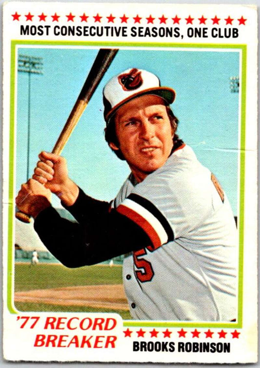 1978 O-Pee-Chee MLB #239 Brooks Robinson RB  Baltimore Orioles  V48905