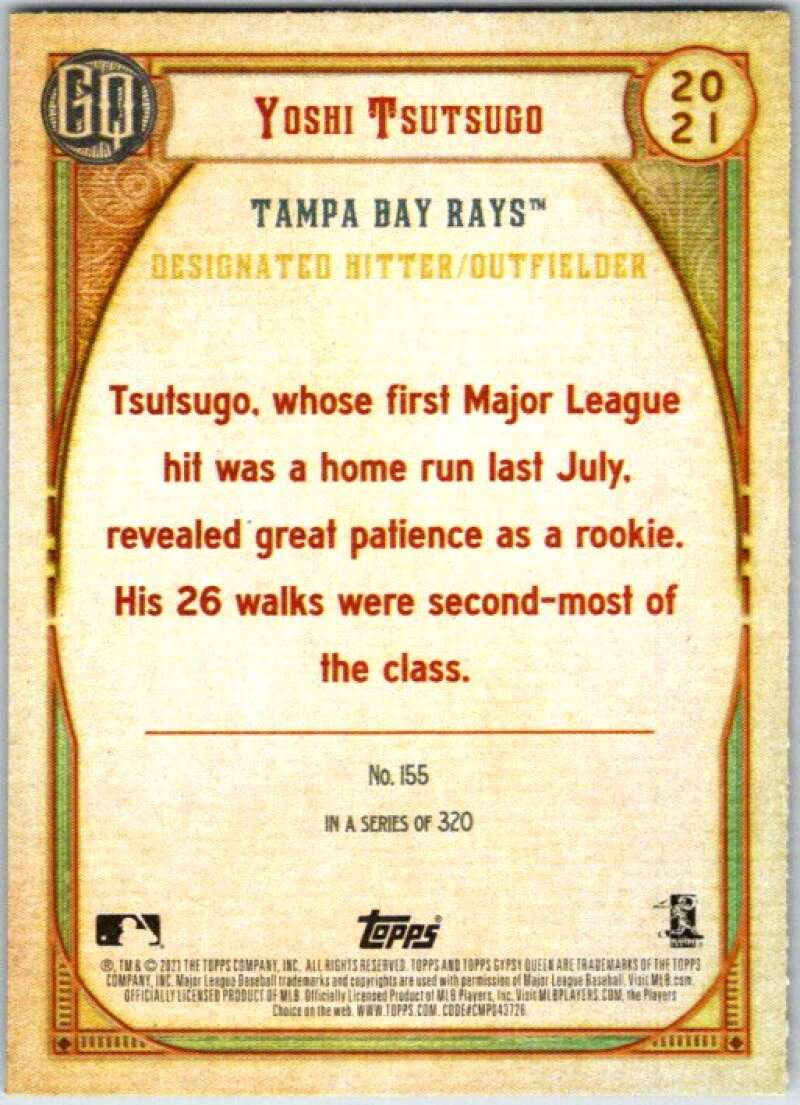 2021 Topps Gypsy Queen #155 Yoshi Tsutsugo Tampa Bay Rays V48936