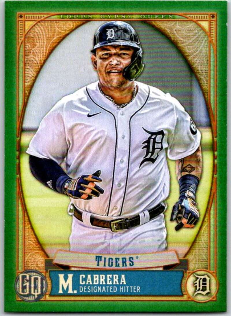 2021 Topps Gypsy Queen Green #185 Miguel Cabrera Detroit Tigers V48963