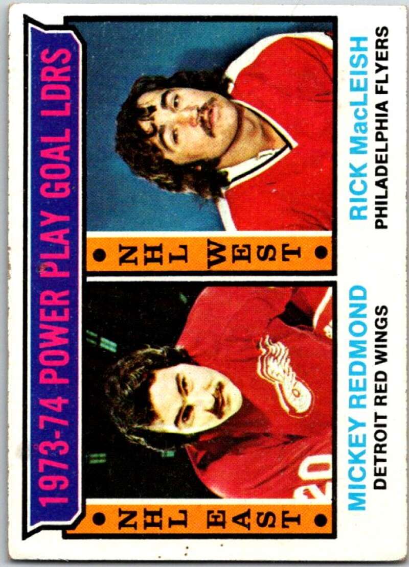 1974-75 Topps #6 Mickey Redmond/Rick MacLeish LL V48988