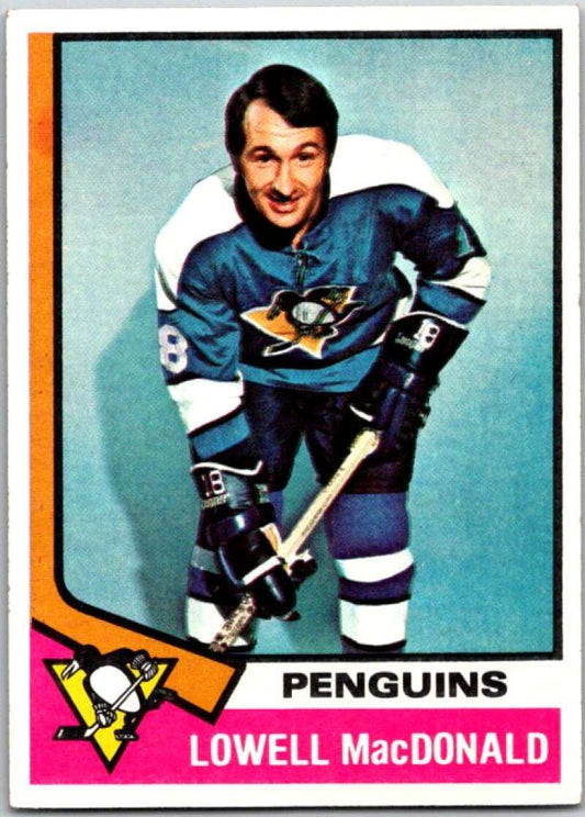 1974-75 Topps #30 Lowell MacDonald  Pittsburgh Penguins  V48991