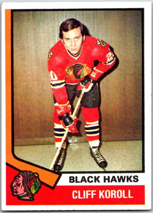 1974-75 Topps #35 Cliff Koroll  Chicago Blackhawks  V48992