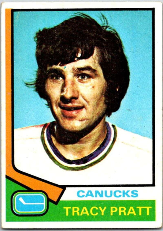 1974-75 Topps #41 Tracy Pratt  Vancouver Canucks  V48994
