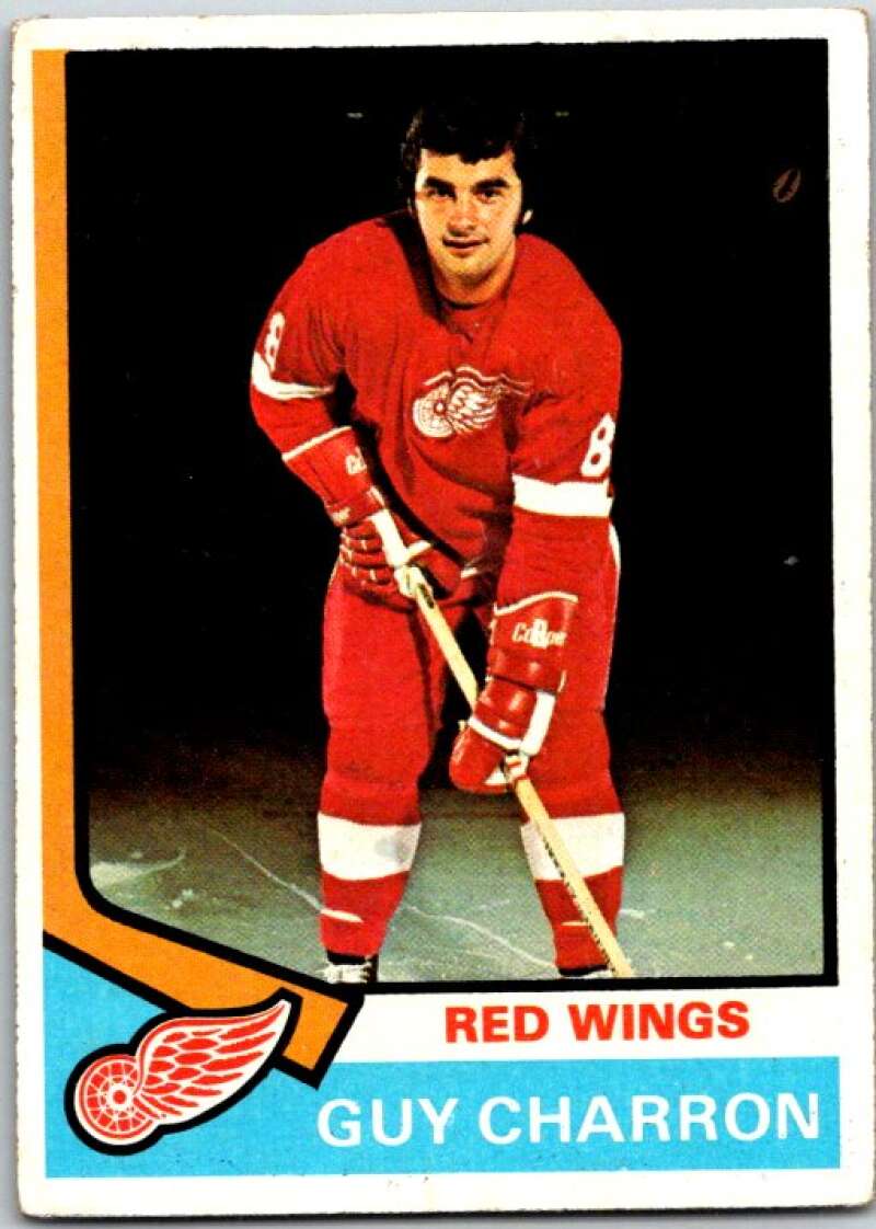 1974-75 Topps #57 Guy Charron Detroit Red Wings V48997