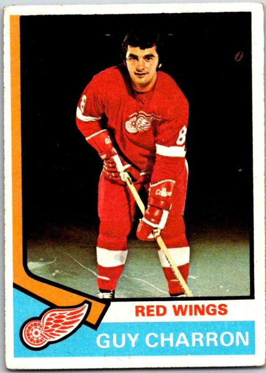 1974-75 Topps #57 Guy Charron  Detroit Red Wings  V48997