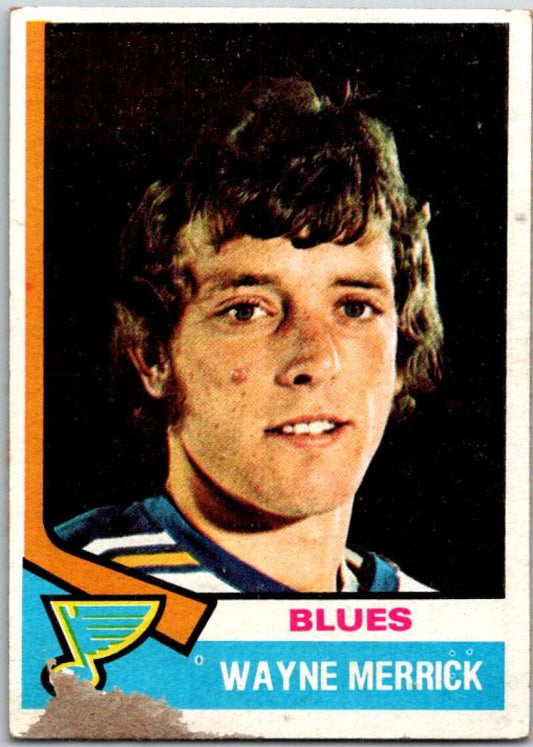 1974-75 Topps #66 Wayne Merrick  RC Rookie St. Louis Blues  V48998