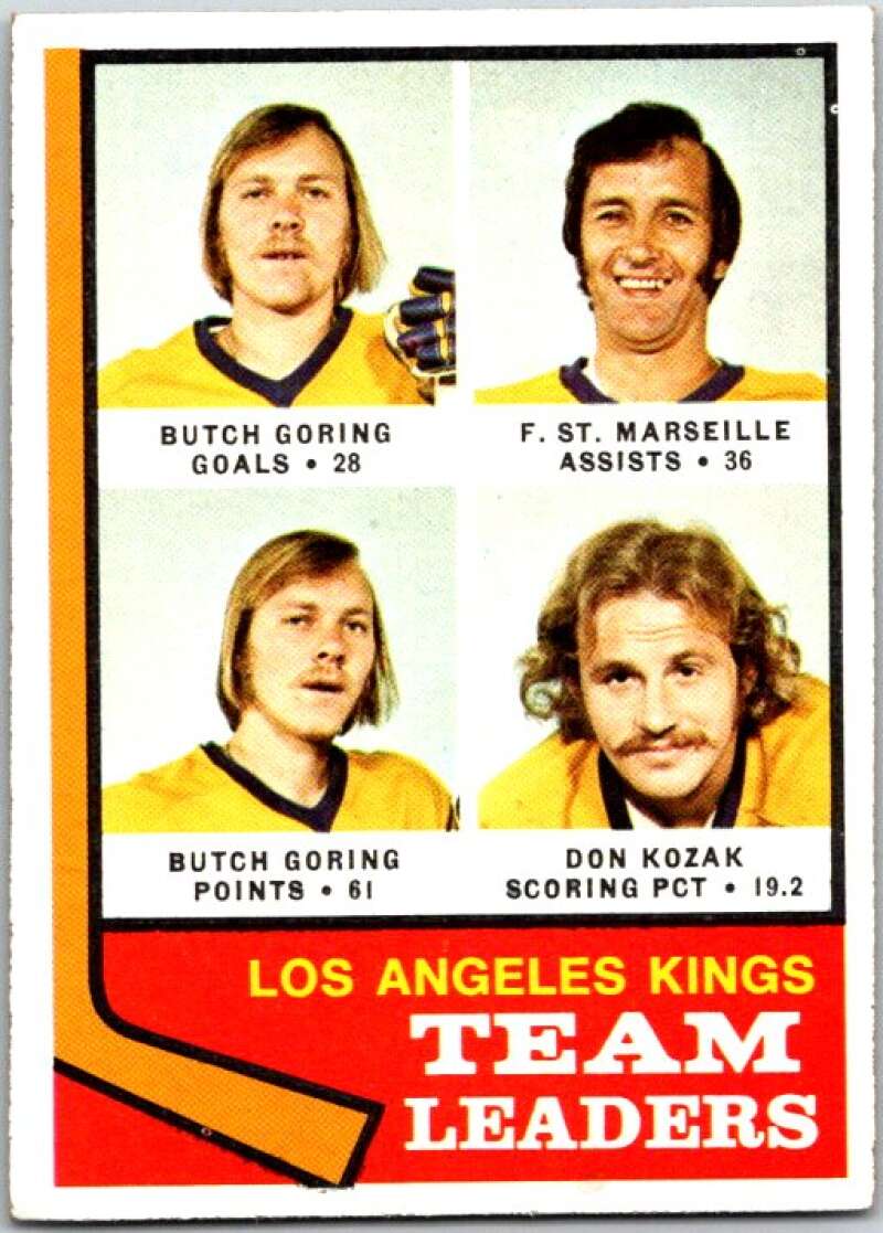 1974-75 Topps #98 Goring/St. Marseille/ Kozak TL V49004