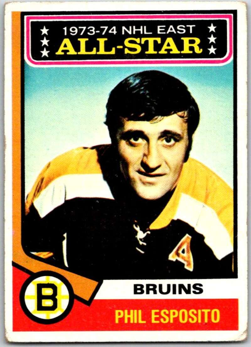 1974-75 Topps #129 Phil Esposito AS Boston Bruins V49016