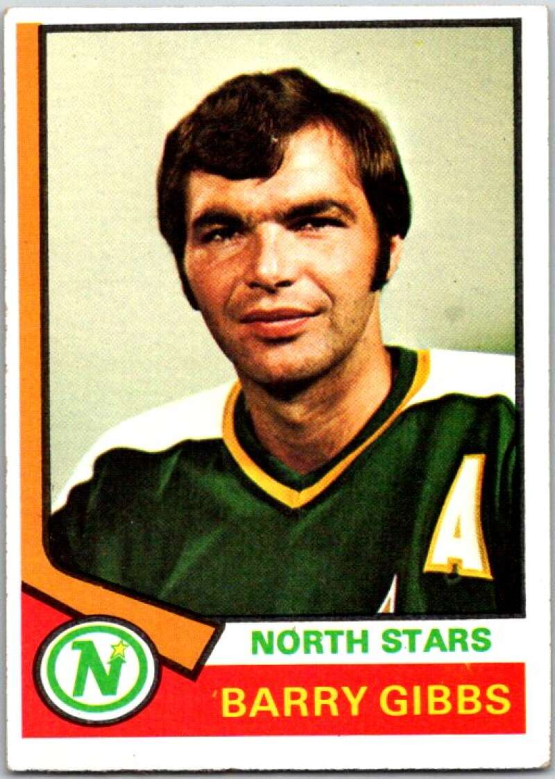 1974-75 Topps #203 Barry Gibbs Minnesota North Stars V49026