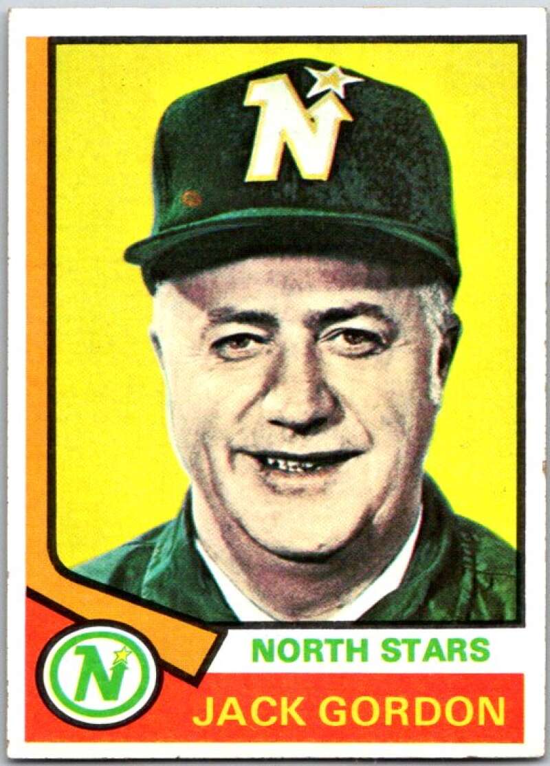 1974-75 Topps #238 Jack Gordon CO RC Rookie Stars V49034