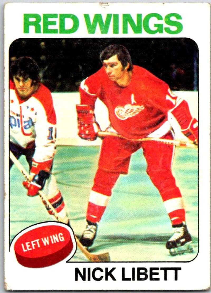 1975-76 Topps #13 Nick Libett Detroit Red Wings V49046
