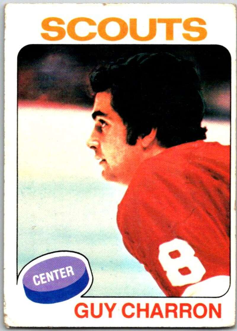 1975-76 Topps #32 Guy Charron Kansas City Scouts V49052