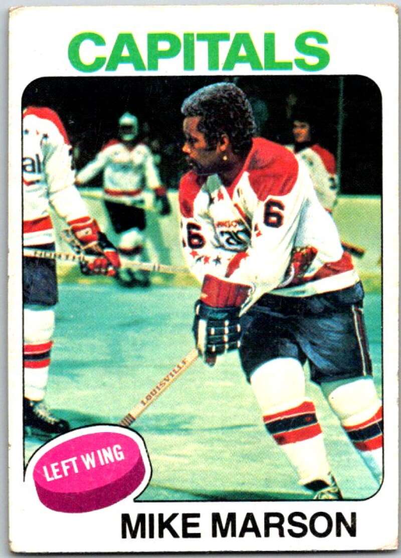 1975-76 Topps #43 Mike Marson RC Rookie Washington Capitals V49055