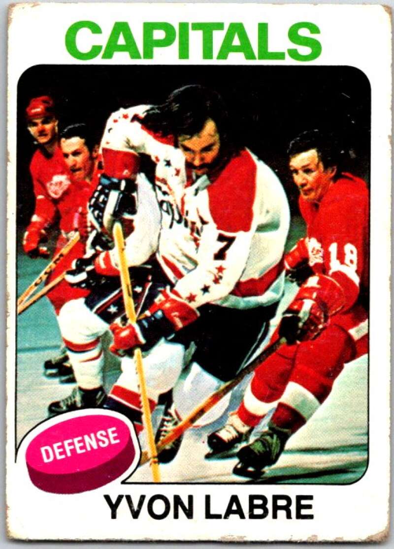 1975-76 Topps #61 Yvon Labre Washington Capitals V49060