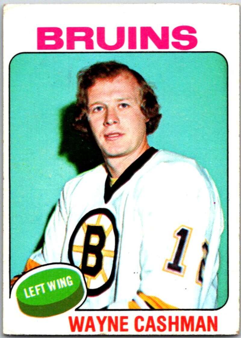 1975-76 Topps #63 Wayne Cashman Boston Bruins V49061