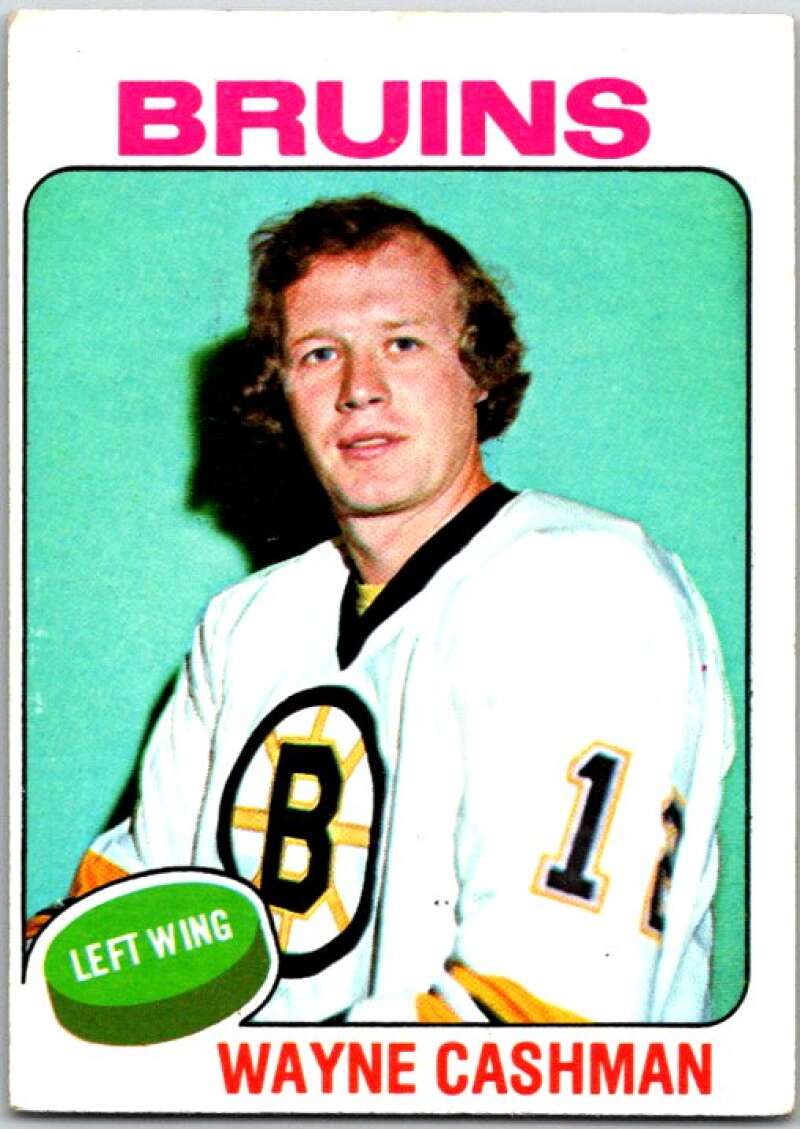 1975-76 Topps #63 Wayne Cashman Boston Bruins V49062