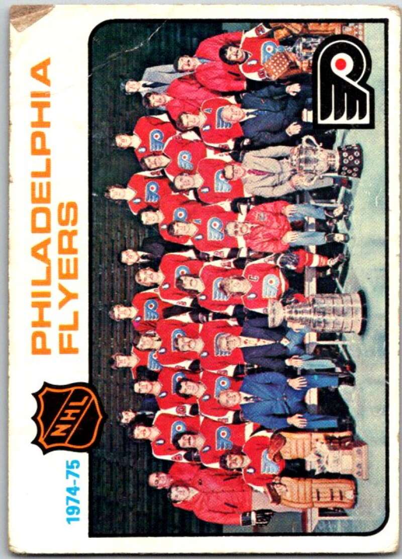 1975-76 Topps #95 Philadelphia Flyers UER CL Philadelphia Flyers V49077