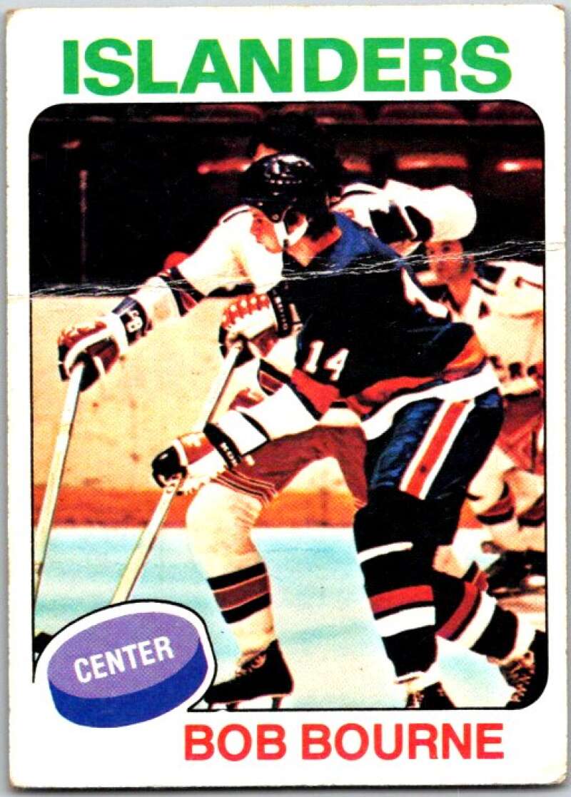1975-76 Topps #163 Bob Bourne RC Rookie V49097