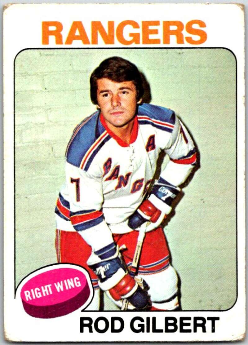 1975-76 Topps #225 Rod Gilbert New York Rangers V49116