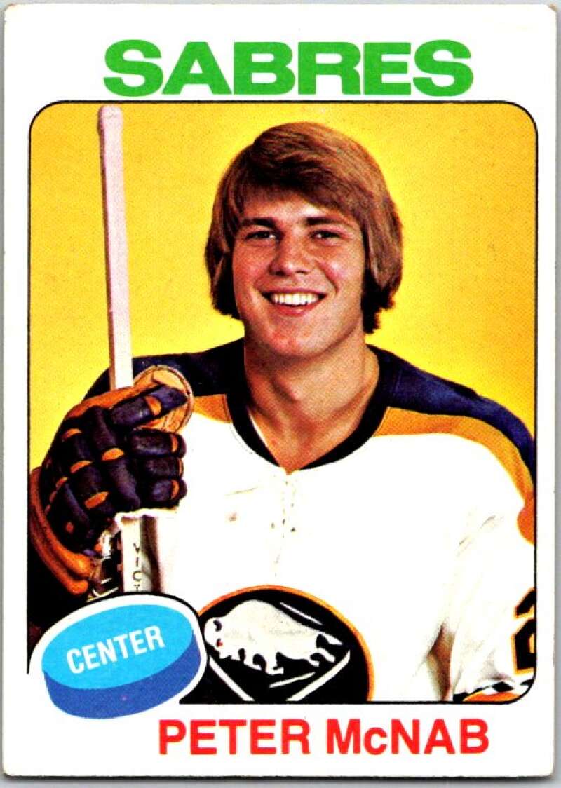 1975-76 Topps #252 Peter McNab RC Rookie Boston Bruins V49126