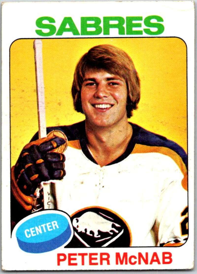 1975-76 Topps #252 Peter McNab RC Rookie Boston Bruins V49127