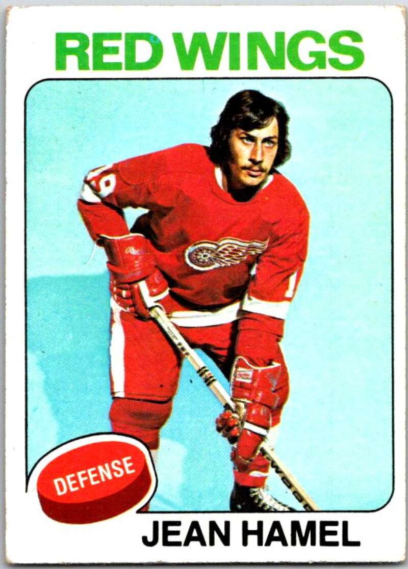 1975-76 Topps #257 Jean Hamel Detroit Red Wings V49130