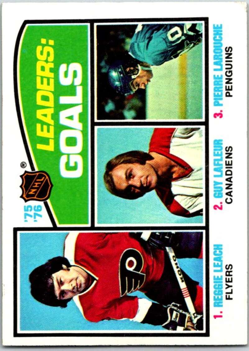1976-77 Topps #1 Reggie Leach/Guy Lafleur/Pierre Larouche LL V49157