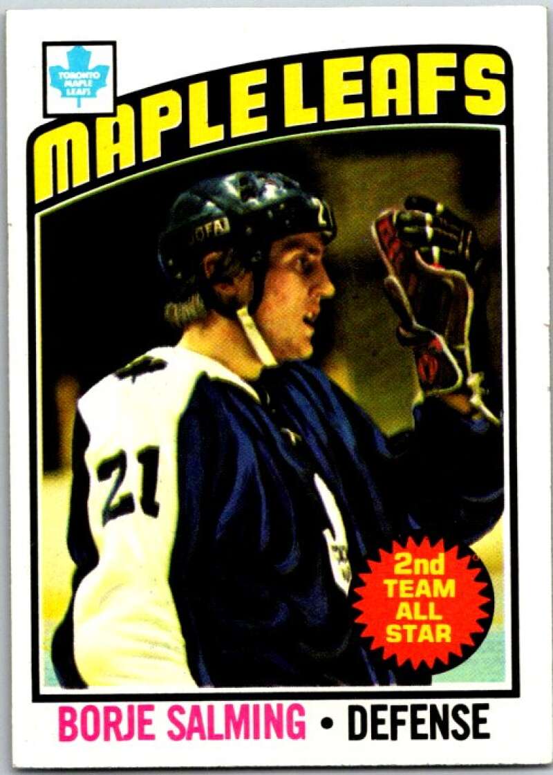 1976-77 Topps #22 Borje Salming Toronto Maple Leafs V49171