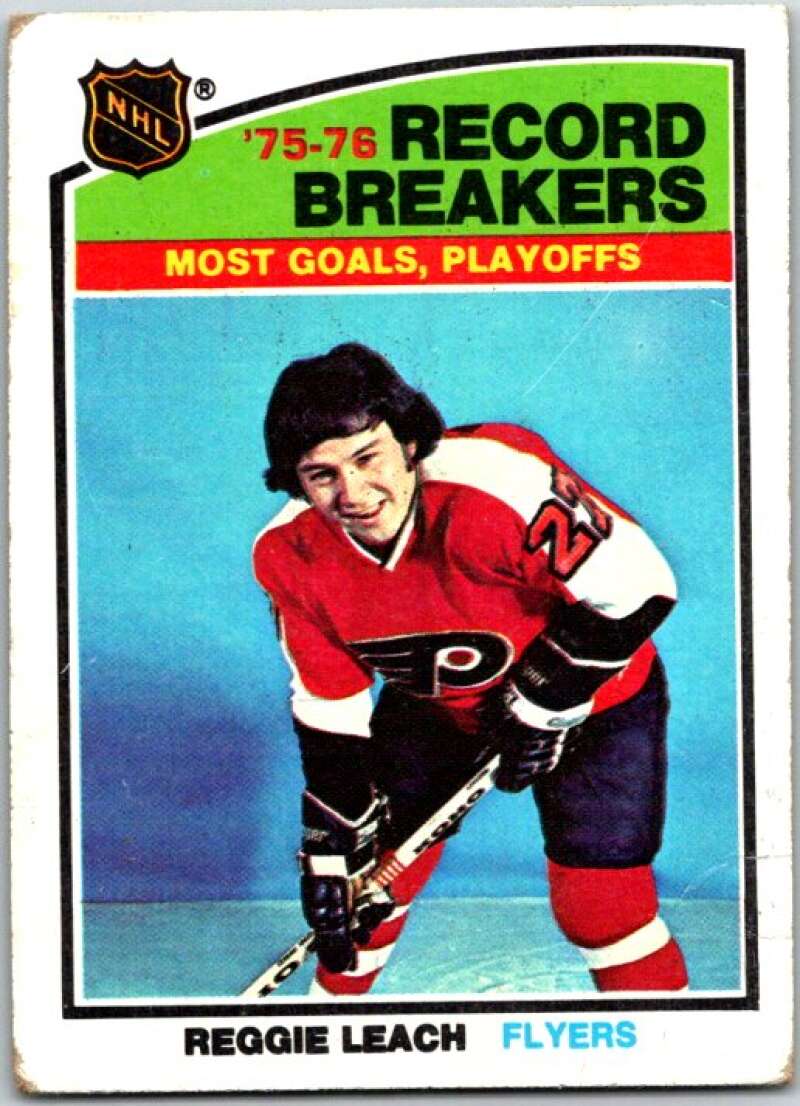1976-77 Topps #65 Reggie Leach RB Philadelphia Flyers V49178