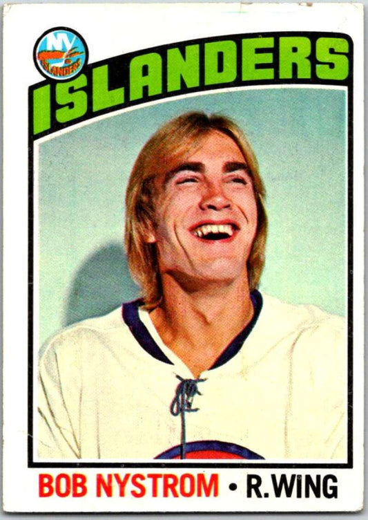 1976-77 Topps #153 Bob Nystrom  New York Islanders  V49203