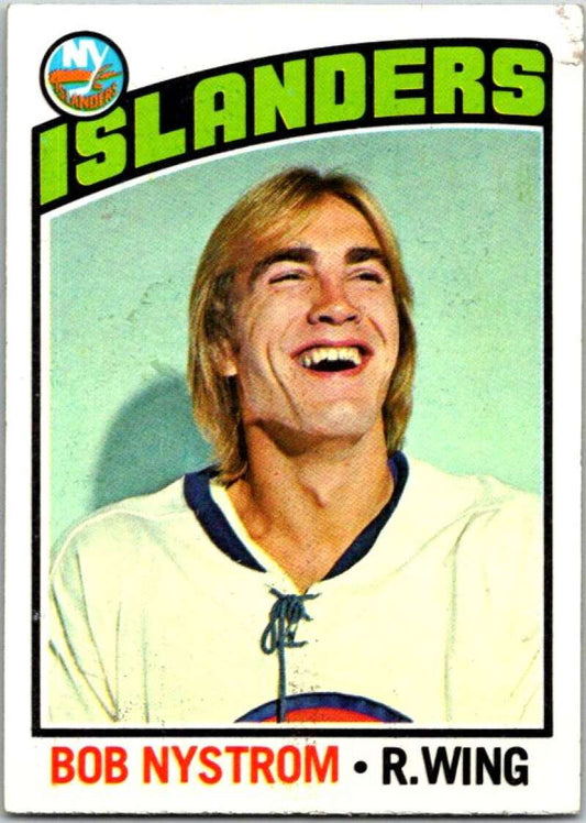 1976-77 Topps #153 Bob Nystrom  New York Islanders  V49204
